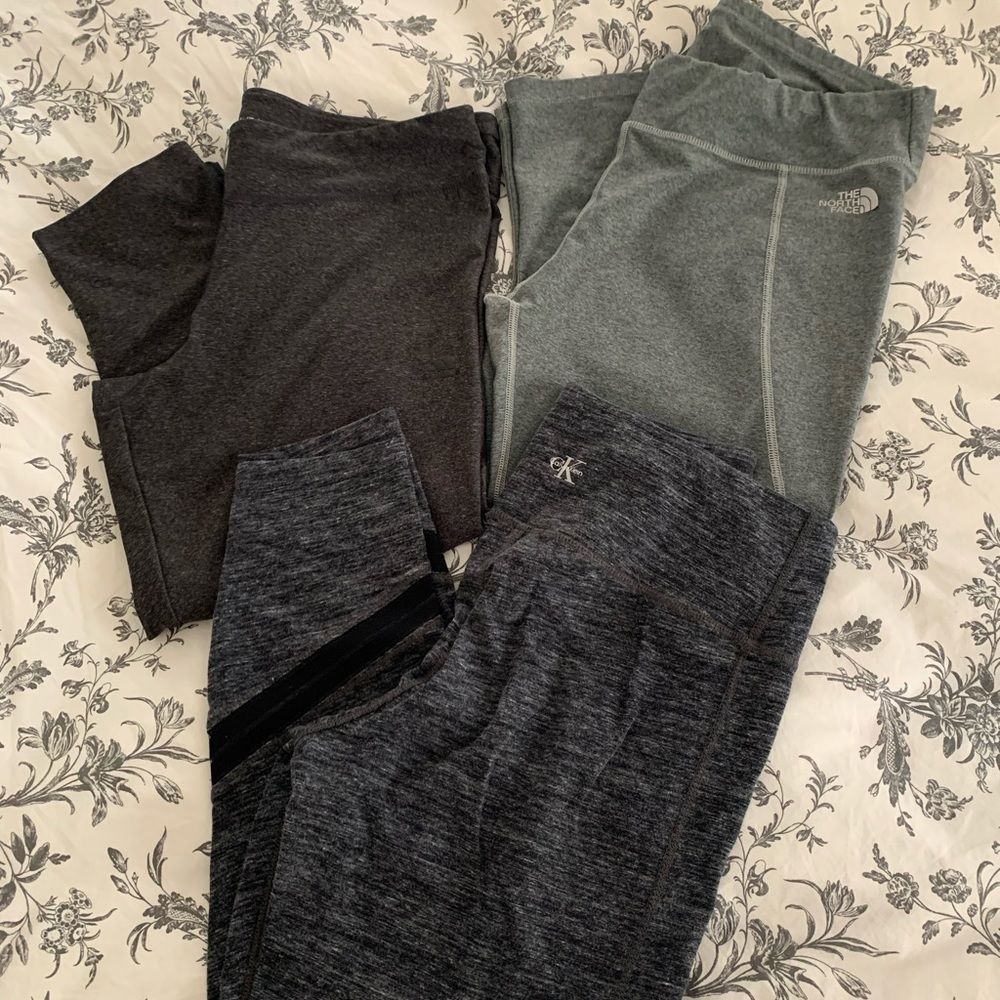 Lot of Athletic Pants - North Face, Adidas, CK